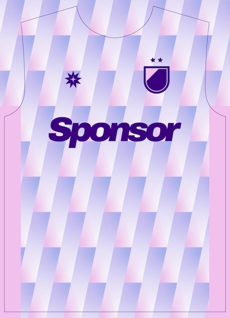Patrón rosado holográfico para el entrenamiento de la camiseta de fútbol Sublime Print
