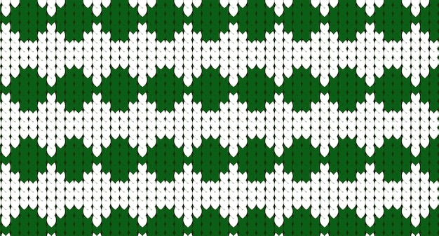 Patrón de salto de Navidad Patrón de punto fondo de Navidad verde