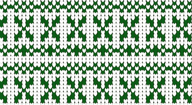 Patrón de salto de Navidad Patrón de punto fondo de Navidad verde