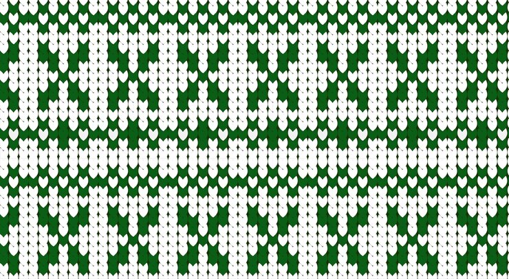 Vector patrón de salto de navidad patrón de punto fondo de navidad verde