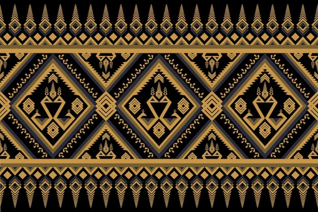 Patrón de sarong amarillo Fondo geométrico abstracto