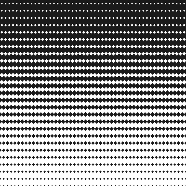 Patrón de semitono cuadrado blanco y negro. Fondo geométrico wi