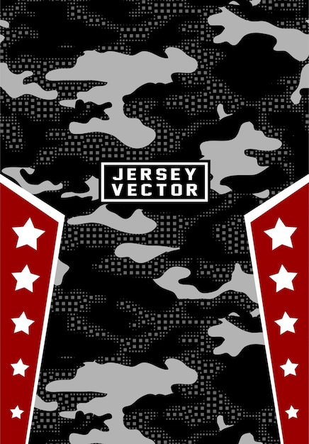 patrón de semitono de forma para el jersey de sublimación