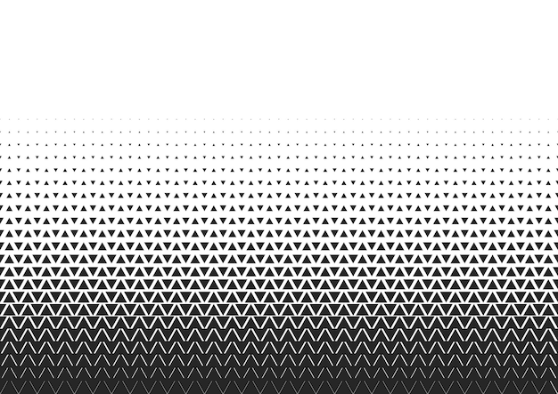 Patrón de semitono de triángulo de dos colores geométricos 2D