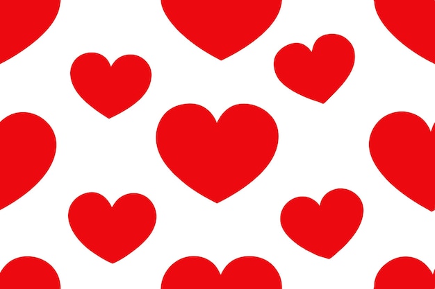 Patrón de signo de amor rojo Fondo Diseño romántico y elegante