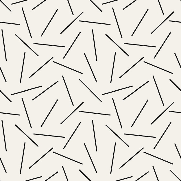 Patrón simple sin costura vectorial Textura de palo con estilo moderno Repetición de fondo abstracto