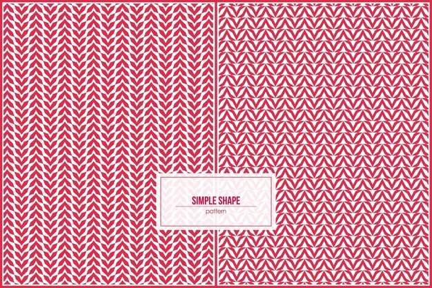 patrón simple de estilo zigzag con color rojo dominante