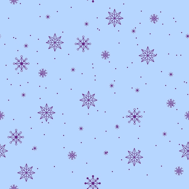 Patrón simple de nieve fría. hielo congelado y copos de nieve que caen abstractos fondo transparente de vector de navidad para diseño textil de moda