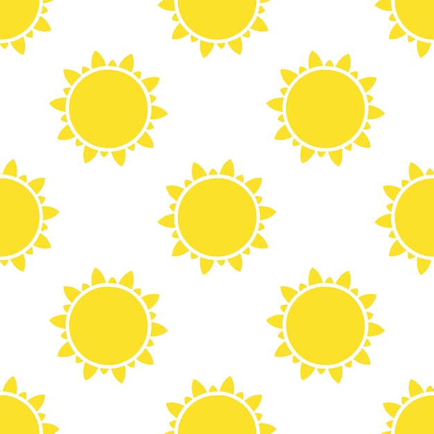 Patrón de sol plano