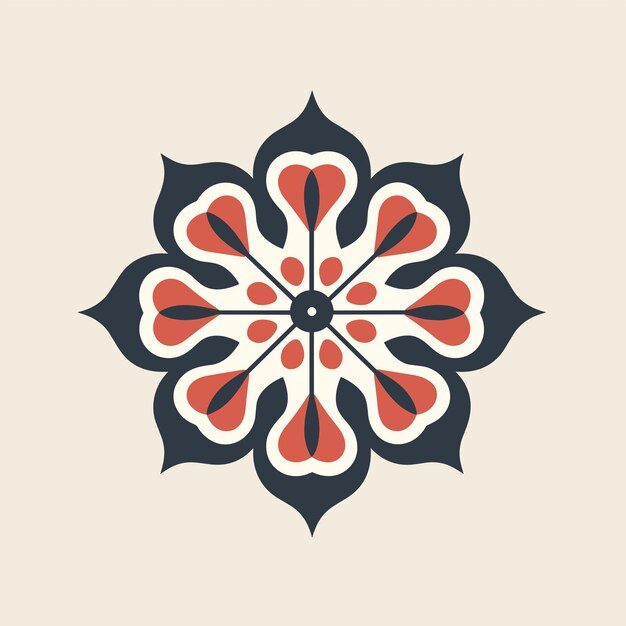 Patrón de una sola flor de colores sin costuras