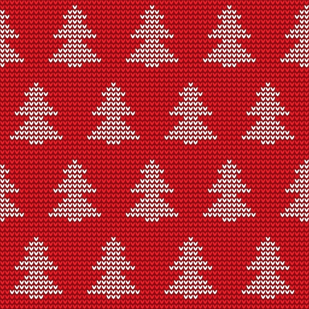 Patrón Suéter Punto Navidad Imitación Textura Lana Punto