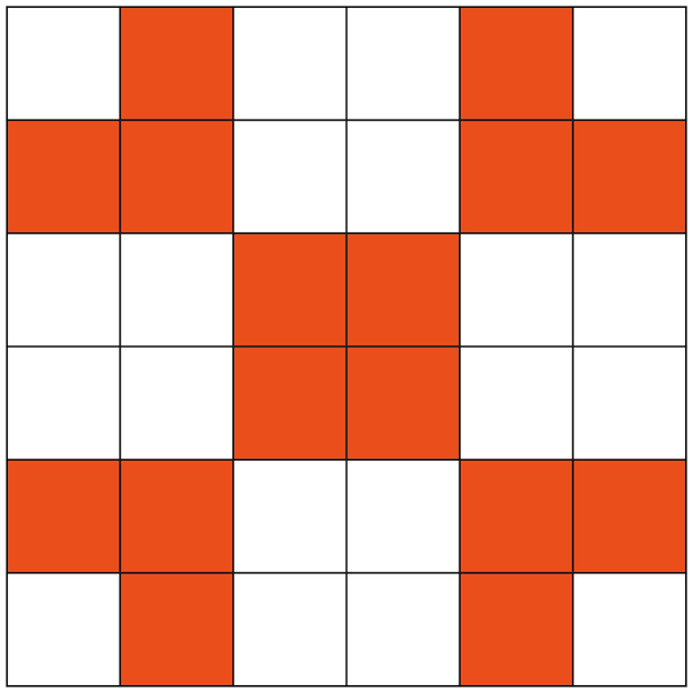 Patrón de tablero de ajedrez naranja y blanco cuadrícula geométrica fondo vectorial