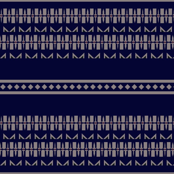 Patrón tailándes elegante con diseño plano