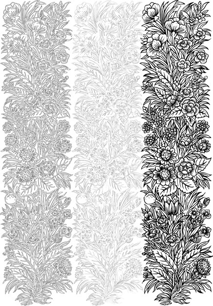 Patrón tailandés, vector de flores artificiales