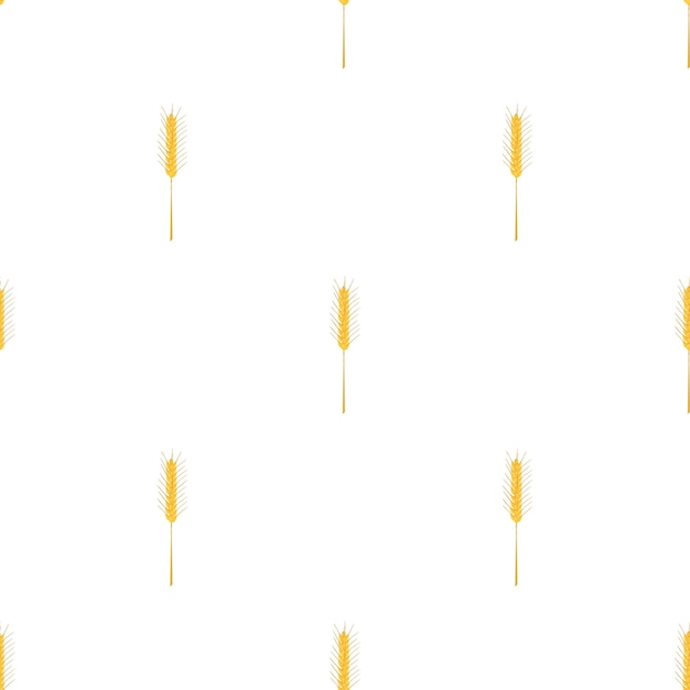 Patrón de tallo de cebada textura de fondo sin costuras repetir papel tapiz vector geométrico