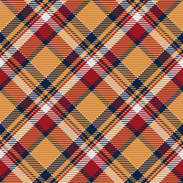 Patrón de tartán a cuadros clásico Textura abstracta sin costuras Papel tapiz de color geométrico Diseño de tela vectorial