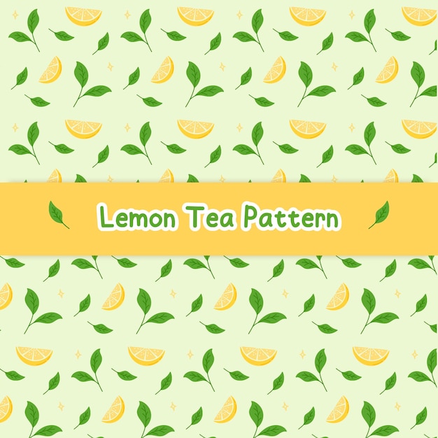 Patrón de té de limón