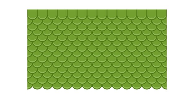 Patrón de techo Vector de techo verde