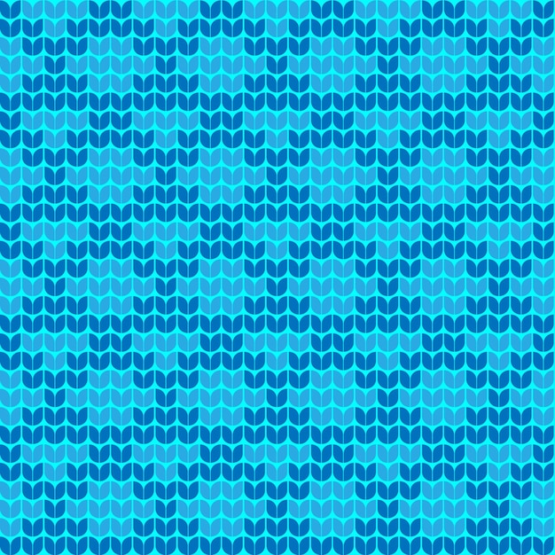Patrón de tejido azul Línea geométrica abstracta patrón sin costuras rayas gráficas dibujo patrones de punto