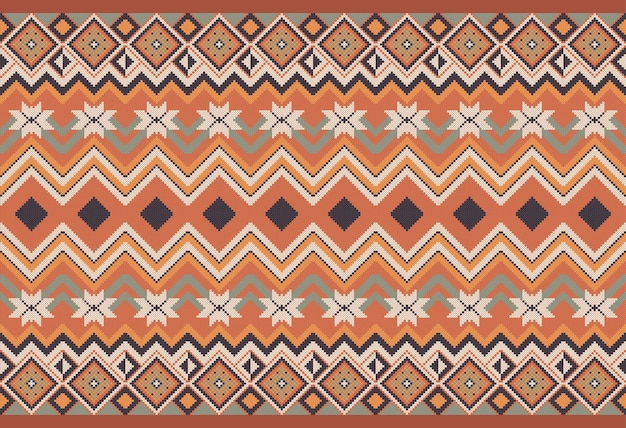 Patrón de tejido de punto sin costuras. Ilustración de vector moderno con un diseño diferente. para Diseño de ropa, suéteres, bolsos, etc.