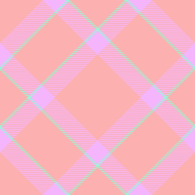Patrón de tela de capa mezcla sin costuras textura tartan plaid ajuste textil verificación de fondo vectorial en colores claros y menta