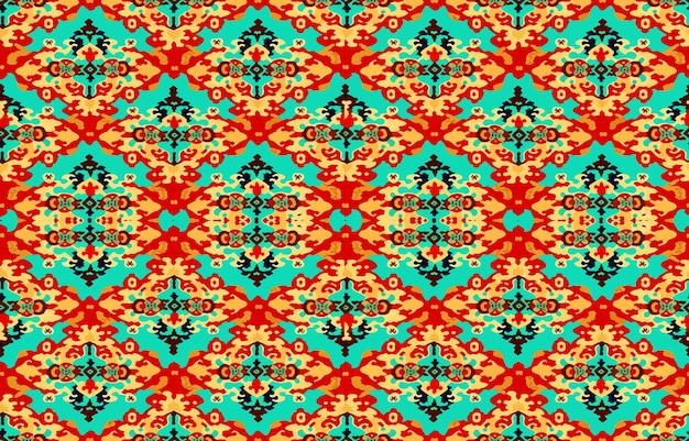 Patrón de tela sin costura étnica Resumen folk tradicional antiguo vintage retro línea gráfica borrosa