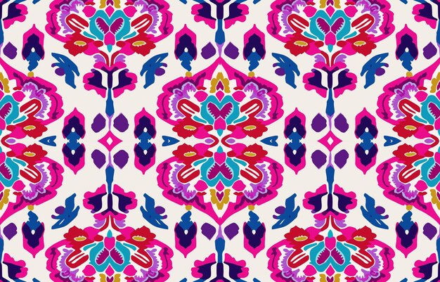 Patrón de tela sin costura étnica Resumen tradicional folk antiguo vintage retro línea gráfica textil