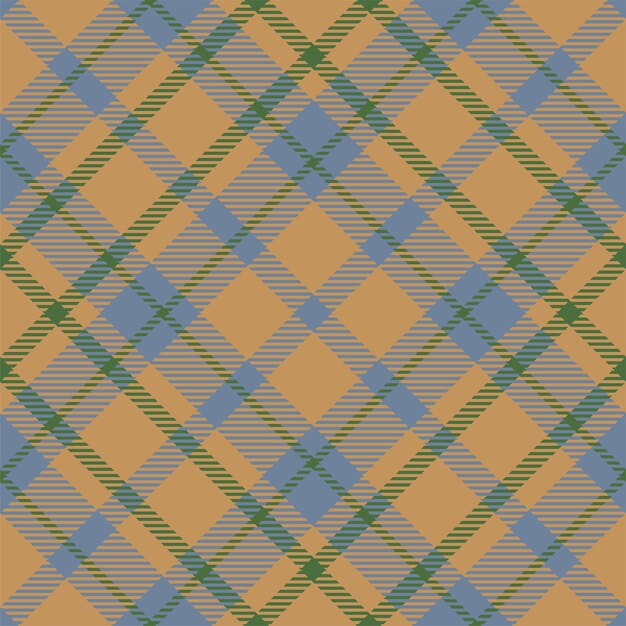 Patrón de tela escocesa sin costura Textura de tela de verificación Fondo cuadrado de rayas Diseño textil vectorial