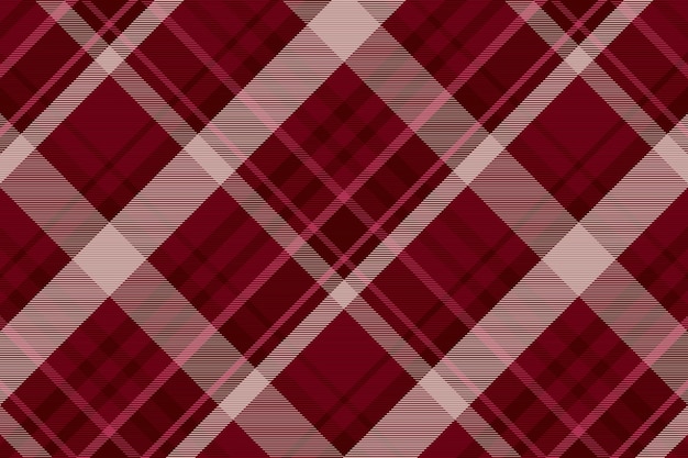 Patrón de tela escocesa de tartán sin costuras Ilustración de vector de textura textil de fondo