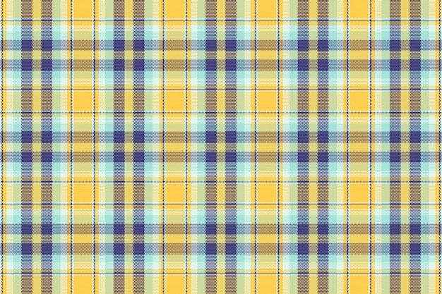 Patrón de tela escocesa de tartán con textura y color retro Ilustración vectorial