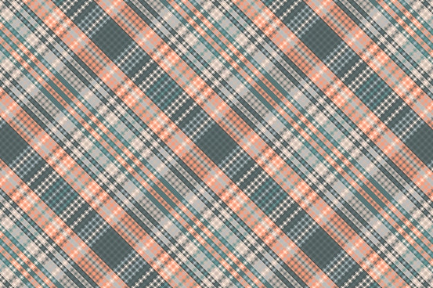 Patrón de tela escocesa de tartán con textura y color retro Ilustración vectorial