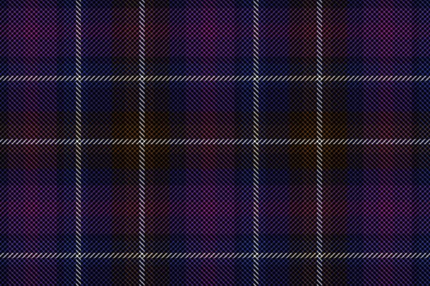 Patrón de tela escocesa vector transparente Fondo de cuadros de tartán con textura oscura