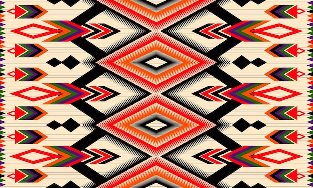 patrón de tela geométrico para alfombra de fondo papel tapiz envoltura de ropa bordado de tela batik illustra