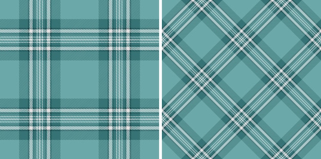 Patrón de tela tartana de fondo textil a cuadros con una textura vectorial de chequeo sin costuras Configurado en colores fríos Ideas de moda de Pascua para una celebración elegante