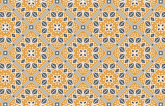 Patrón de tela textil amarillo y gris