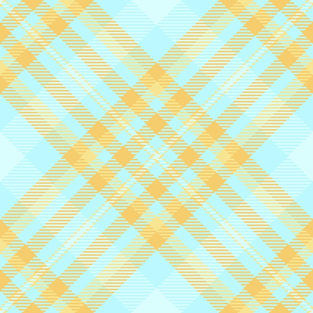 Patrón de tela textil británico satén textura vectorial sin costuras aislamiento fondo a cuadros tartan en colores claros y ámbar