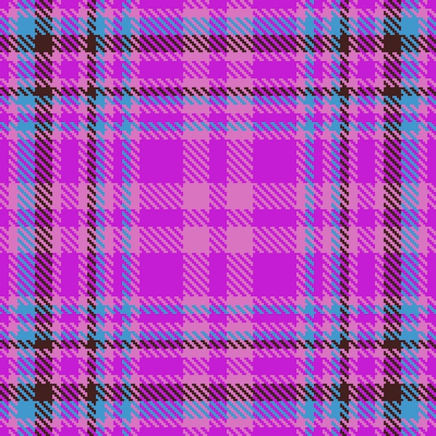 Patrón de tela textil de vector transparente de tartán con una verificación de fondo de textura a cuadros