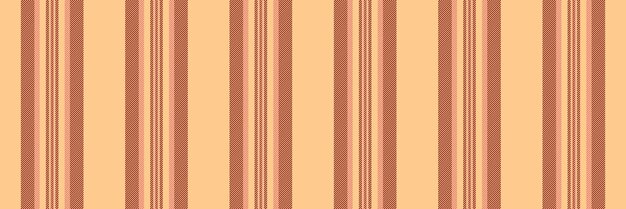 Patrón de tela tracería vectorial textil vertical sin costuras Líneas de fondo conceptuales franja de textura en colores naranja y marrón