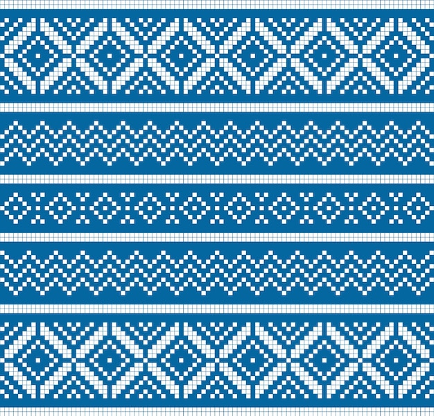Patrón de tela vectorial para punto plano de suéter jacquard y prendas de vestir