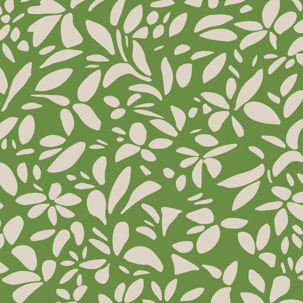 Patrón de tela verde botánico