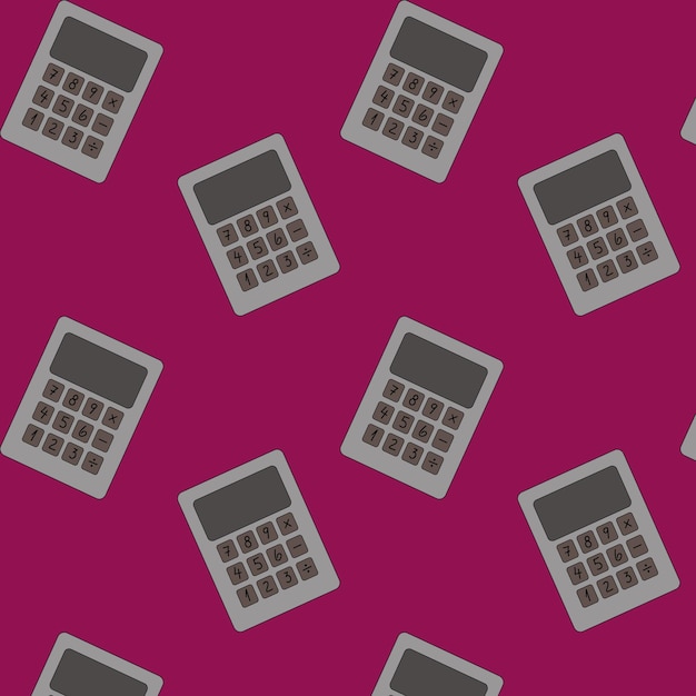 Un patrón de temas lindos para el aprendizaje de la calculadora
