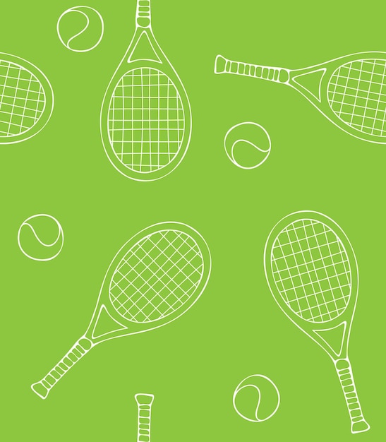 Vector patrón de tenis sin costuras