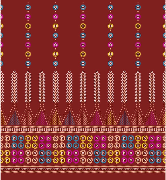 Patrón de textil étnico indio