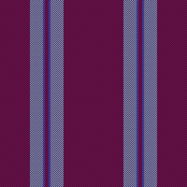 Patrón textil de fondo de vector de tela sin costuras con líneas de textura de rayas verticales