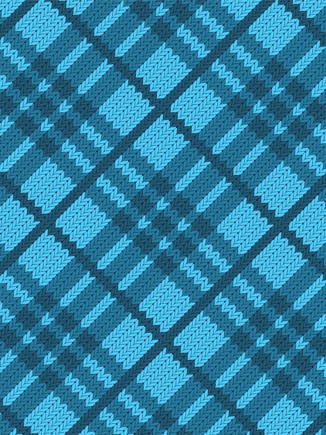 Patrón textil realista azul