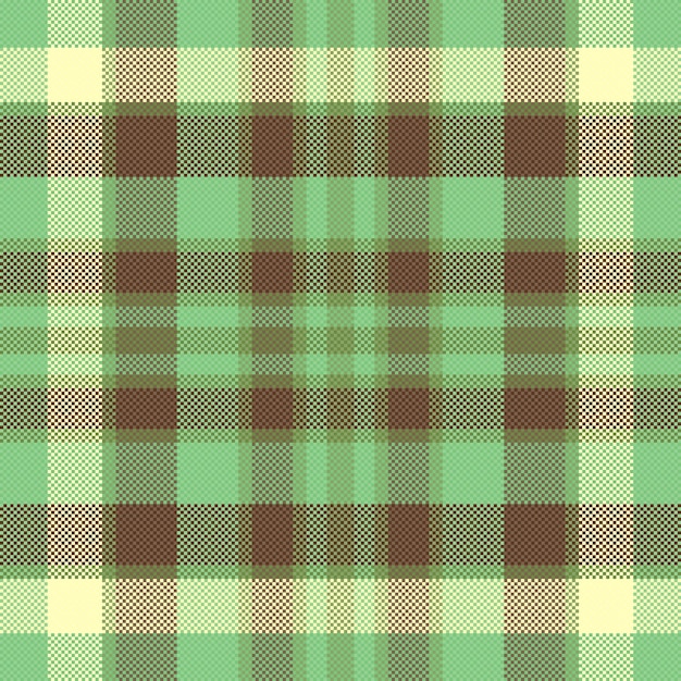 Patrón textil de tela de textura a cuadros sin costuras con un control de vector de fondo de tartán