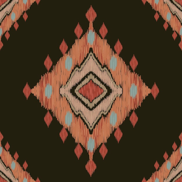 Patrón textil tribal geométrico