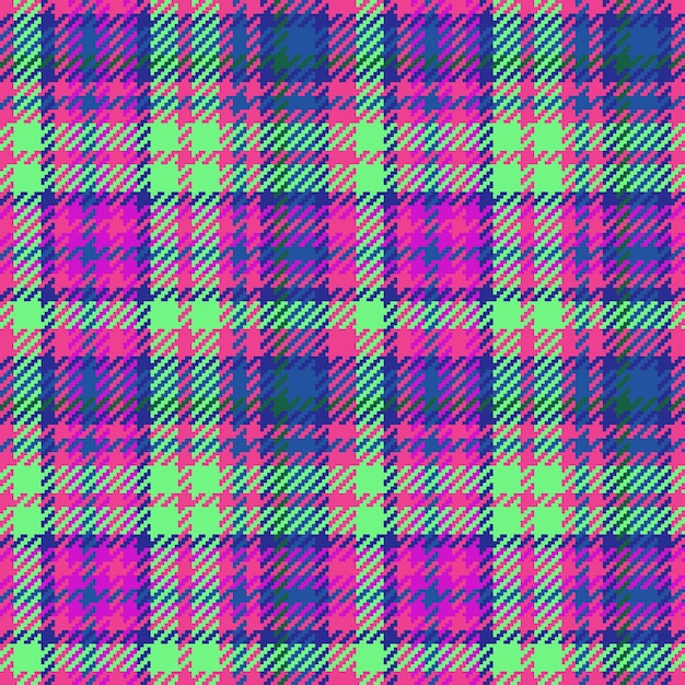 Patrón textil vectorial Fondo de cuadros a cuadros Textura tela de tartán sin costuras