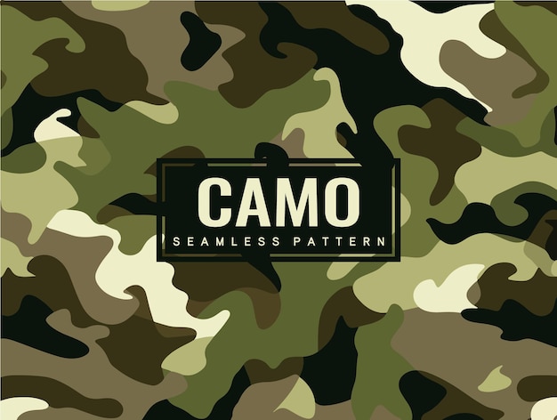 Vector patrón de textura de camuflaje militar sin costuras chaqueta pantalones camisa y pantalones cortos estampado de tela