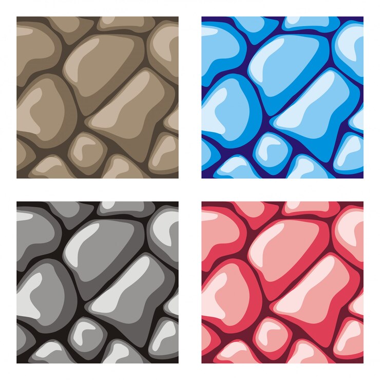 Vector patrón de textura sin costuras de piedra
